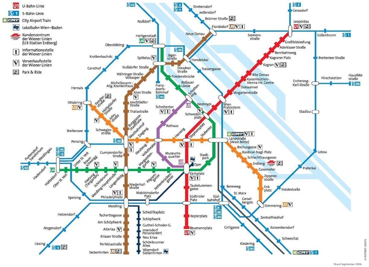 austria mapa de metro