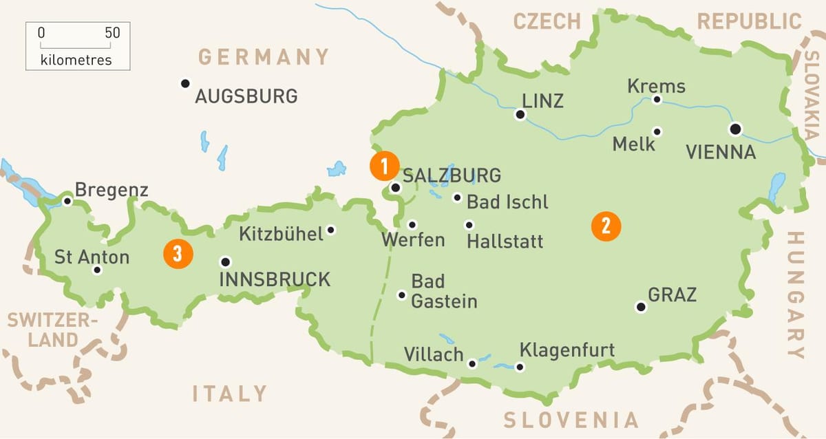 mapa de bregenz, austria