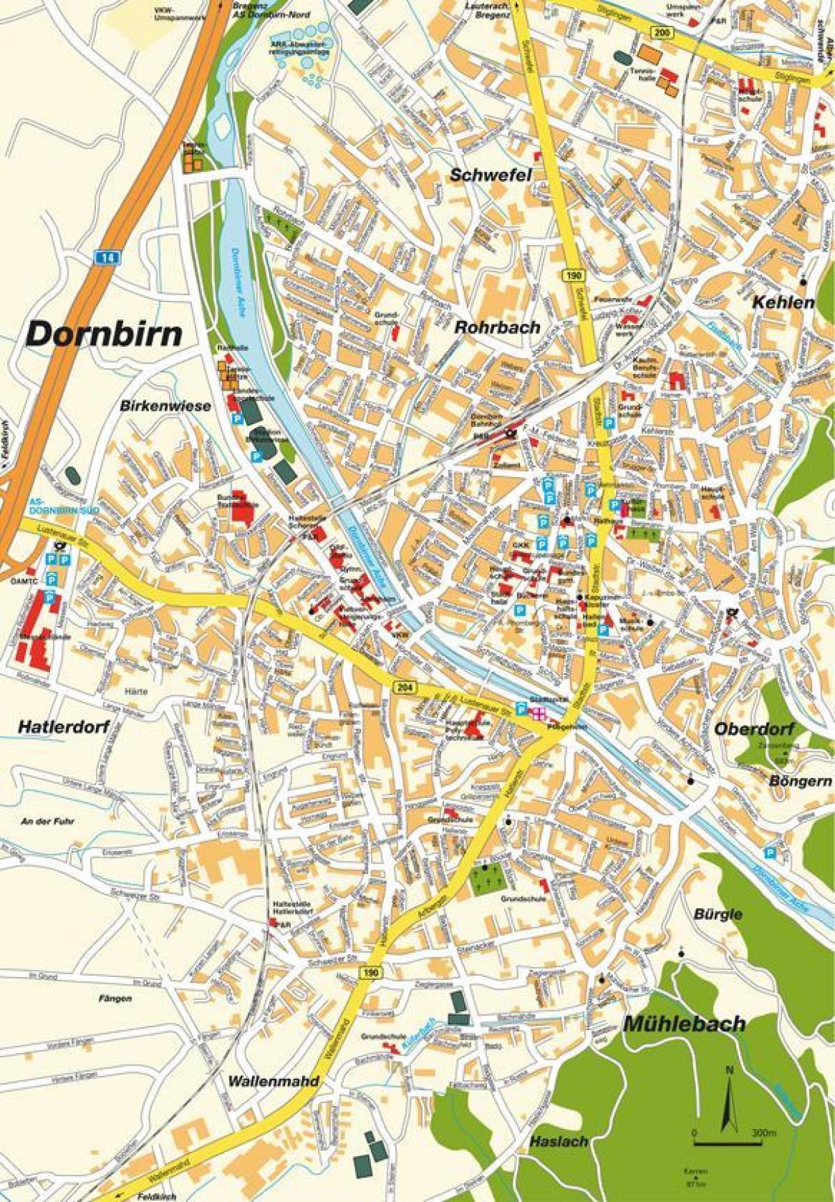 mapa de dornbirn austria