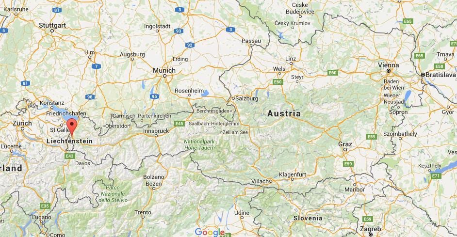 mapa de feldkirch, austria