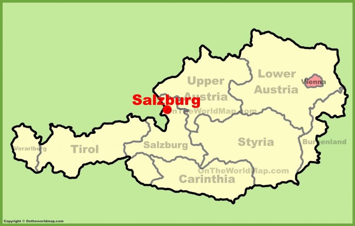 austria salzburgo mapa