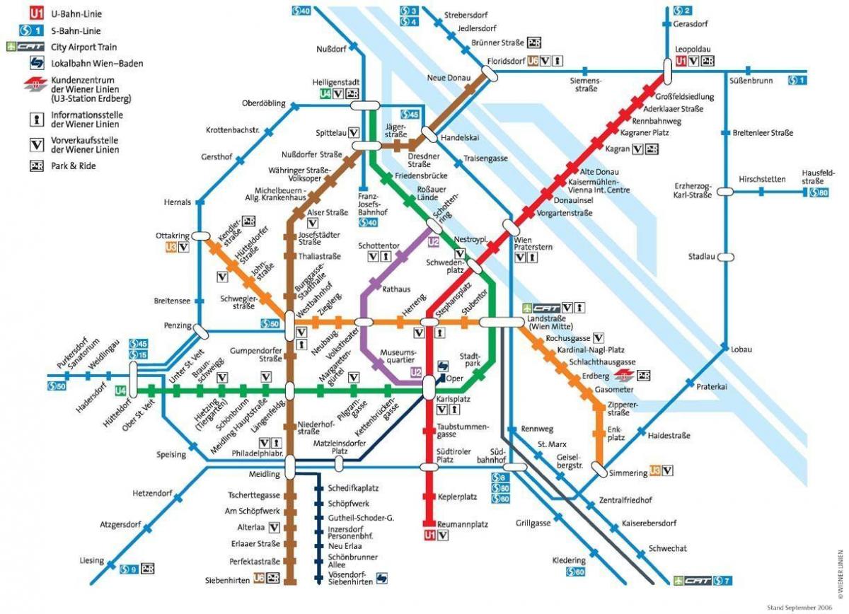 viena, austria mapa del metro