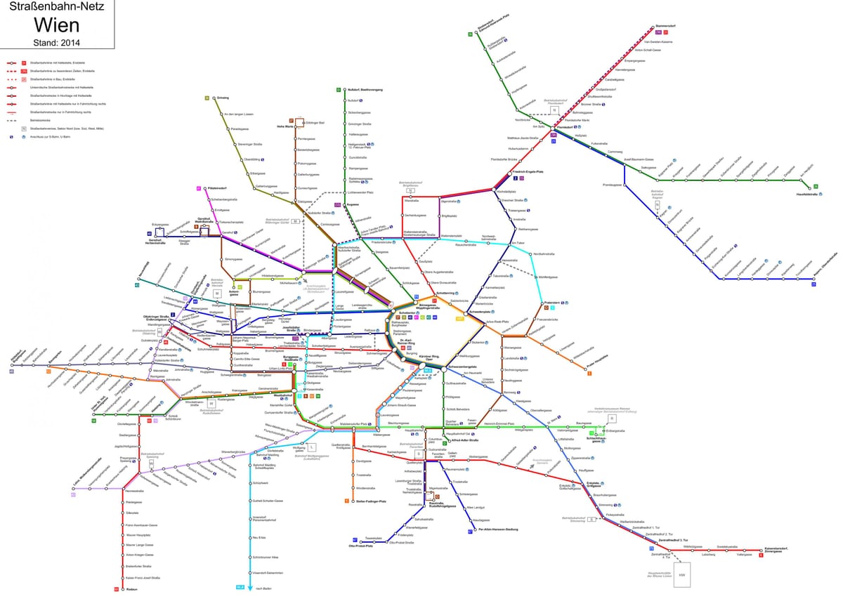mapa del metro de viena, austria