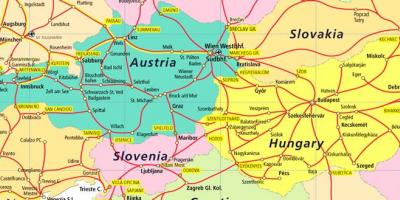 Austria ferrocarril mapa