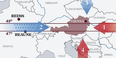 Mapa de austria climático