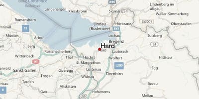 Mapa de duro austria