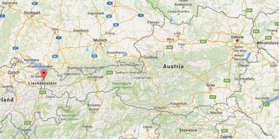 Mapa de feldkirch, austria