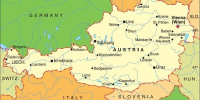 Mapa de landeck austria