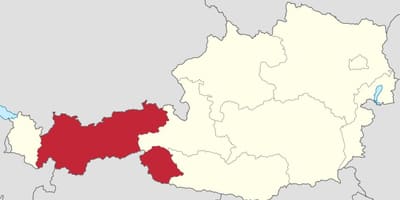 Austria, tirol mapa