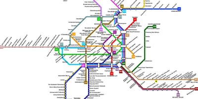 Viena, austria mapa de transporte público