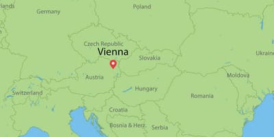 Mapa de viena, austria mapa de europa